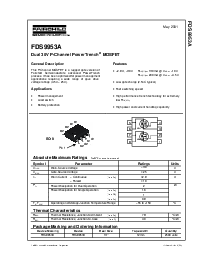 浏览型号FDS9953A的Datasheet PDF文件第1页