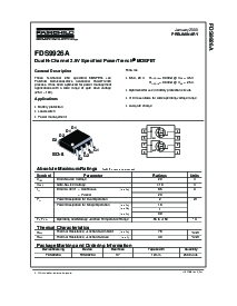 浏览型号FDS9926A的Datasheet PDF文件第1页