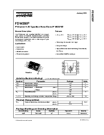 浏览型号FDW258P的Datasheet PDF文件第1页