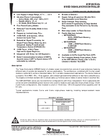 浏览型号MSP430FE427IPM的Datasheet PDF文件第1页