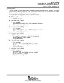 浏览型号MSP430FE427IPM的Datasheet PDF文件第7页