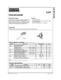 浏览型号FGA15N120AND的Datasheet PDF文件第1页