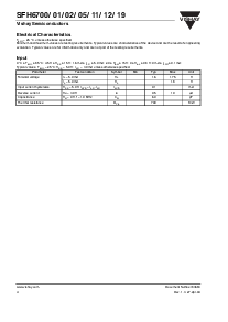 浏览型号SFH6711的Datasheet PDF文件第4页