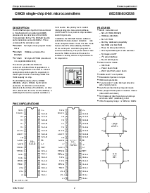 浏览型号P80C528FHBB的Datasheet PDF文件第2页