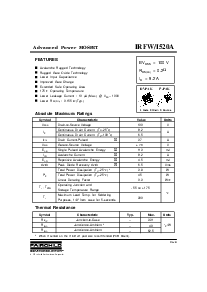 浏览型号IRFI520A的Datasheet PDF文件第1页
