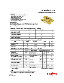 浏览型号FLM8596-15F的Datasheet PDF文件第1页