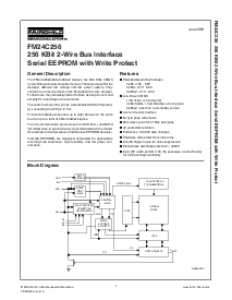 浏览型号FM24C256的Datasheet PDF文件第1页