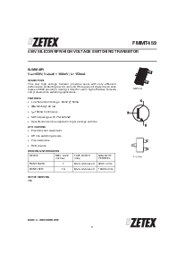 浏览型号FMMT459TA的Datasheet PDF文件第1页
