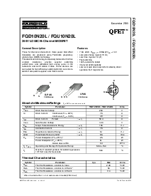 浏览型号FQD10N20L的Datasheet PDF文件第1页