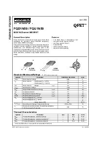 浏览型号FQD1N50的Datasheet PDF文件第1页