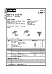 浏览型号FQD4P40的Datasheet PDF文件第1页