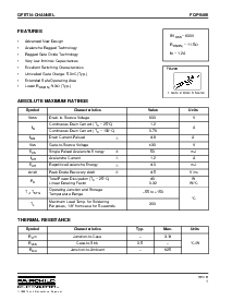 浏览型号FQP1N60的Datasheet PDF文件第1页