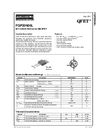 浏览型号FQP20N06L的Datasheet PDF文件第1页