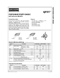 浏览型号FQPF13N50C的Datasheet PDF文件第1页