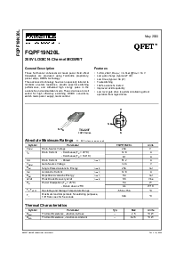 浏览型号FQPF19N20L的Datasheet PDF文件第1页