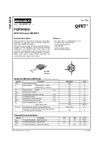 浏览型号FQP34N20的Datasheet PDF文件第1页