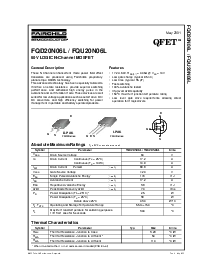 浏览型号FQU20N06L的Datasheet PDF文件第1页