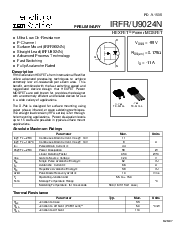 浏览型号IRFR9024N的Datasheet PDF文件第1页