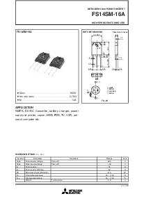 浏览型号FS14SM-16A的Datasheet PDF文件第1页