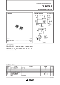 浏览型号FS20VS-5的Datasheet PDF文件第1页