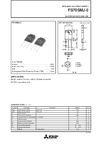 浏览型号FS70SMJ-2的Datasheet PDF文件第1页