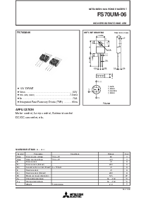 浏览型号FS70UM-06的Datasheet PDF文件第1页