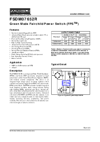 浏览型号FSDM07652RWDTU的Datasheet PDF文件第1页