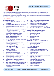 浏览型号FT245BL的Datasheet PDF文件第1页