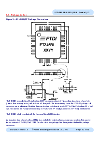 浏览型号FT245BL的Datasheet PDF文件第12页