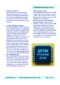 浏览型号FT232BM的Datasheet PDF文件第4页
