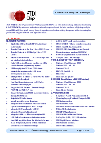 浏览型号FT245BM的Datasheet PDF文件第1页