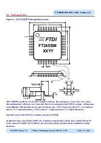 浏览型号FT245BM的Datasheet PDF文件第12页