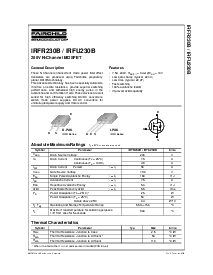 浏览型号IRFU230B的Datasheet PDF文件第1页