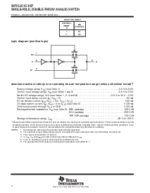 浏览型号SN74LVC1G3157YEPR的Datasheet PDF文件第2页