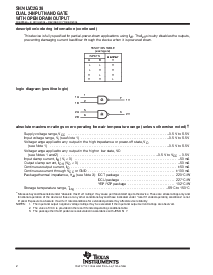 浏览型号SN74LVC2G38YEPR的Datasheet PDF文件第2页