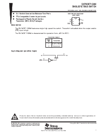 浏览型号SN74CBT1G384DBV的Datasheet PDF文件第1页