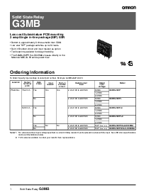浏览型号G3MB的Datasheet PDF文件第1页