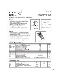 浏览型号IRG4PF50W的Datasheet PDF文件第1页