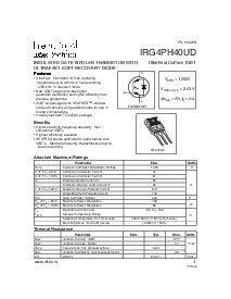 浏览型号IRG4PH40UD的Datasheet PDF文件第1页