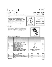 浏览型号IRG4PC40S的Datasheet PDF文件第1页