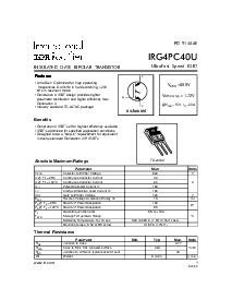 浏览型号IRG4PC40U的Datasheet PDF文件第1页