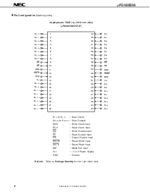 浏览型号UPD485506G5-25-7JF的Datasheet PDF文件第2页