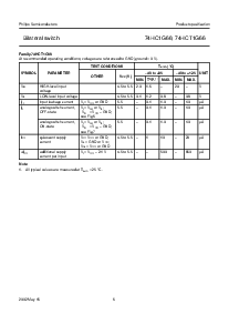 浏览型号74HCT1G66GW的Datasheet PDF文件第6页