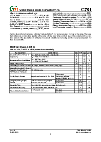 浏览型号G781的Datasheet PDF文件第2页