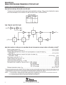 浏览型号SN74LVC1G79DBV的Datasheet PDF文件第2页