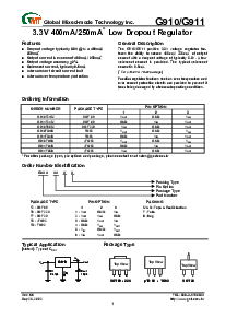 浏览型号G910T21U的Datasheet PDF文件第1页