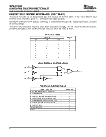 浏览型号SN74LVC1G98YZAR的Datasheet PDF文件第2页