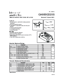 浏览型号GA600GD25S的Datasheet PDF文件第1页