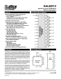 浏览型号GAL22V10C-15LPI的Datasheet PDF文件第1页