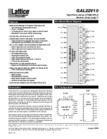 浏览型号GAL22V10C-5LJ的Datasheet PDF文件第1页